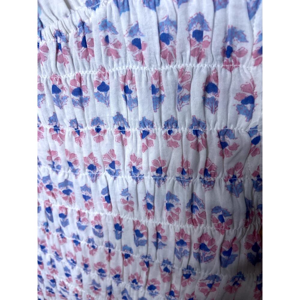 Oliphant Tuckernuck Smocked Maxi Dress size L large - Picture 4 of 7